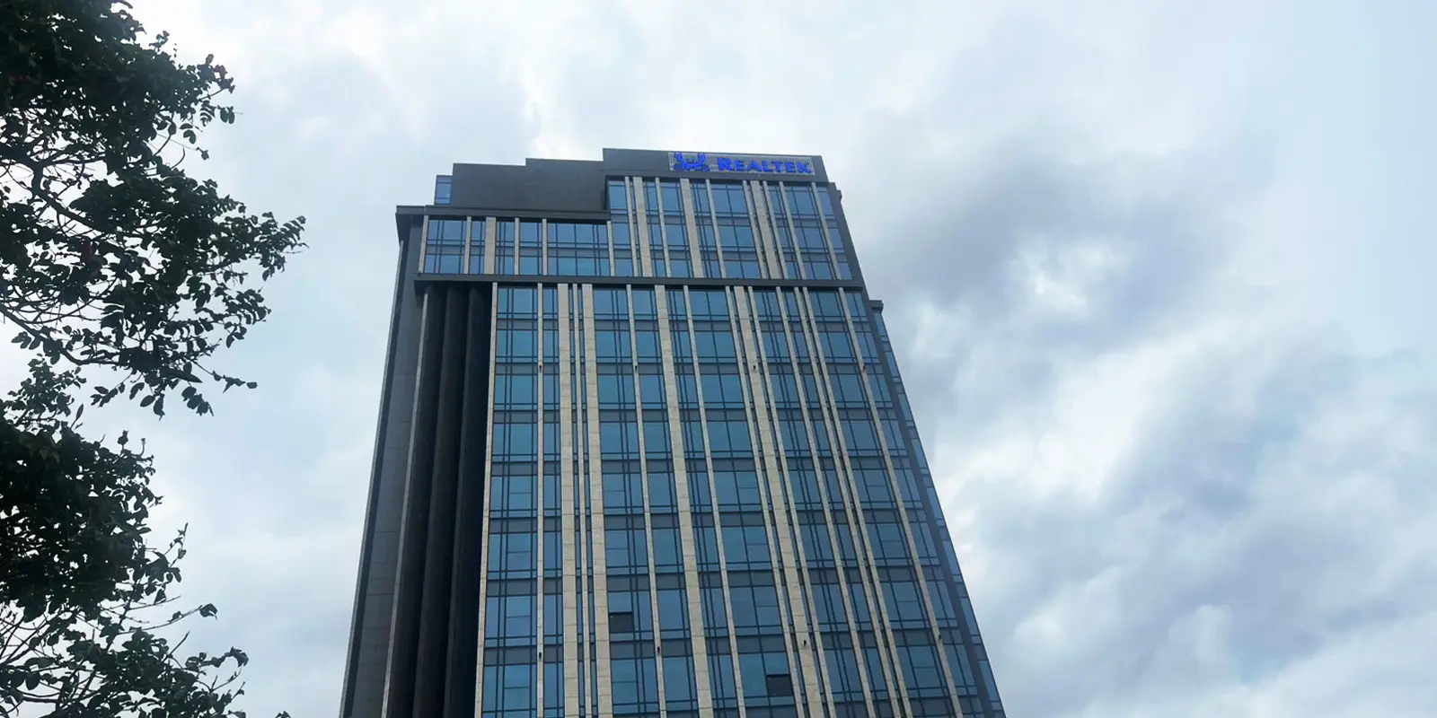 Realtek corporate building with logo