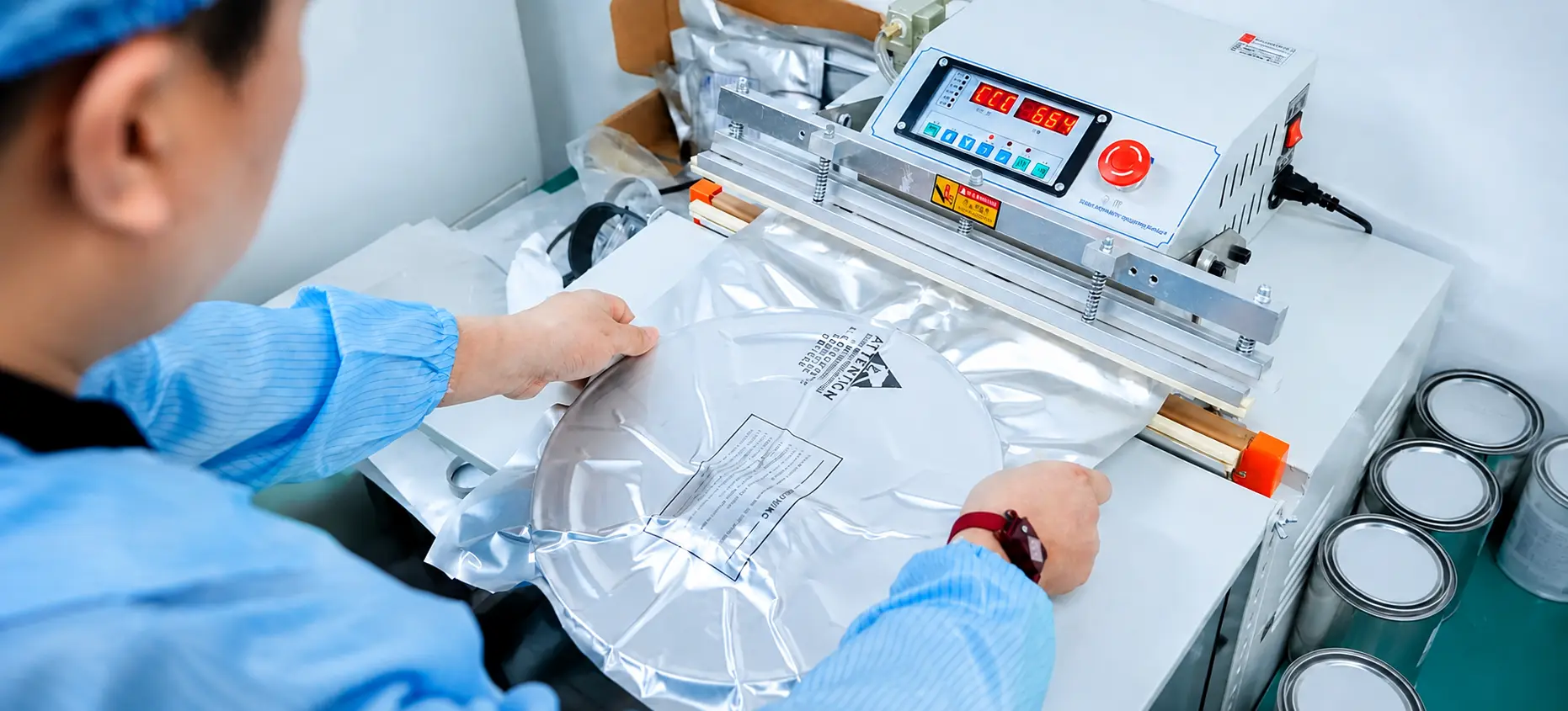 Packaging, label, and visual inspection for electronic components