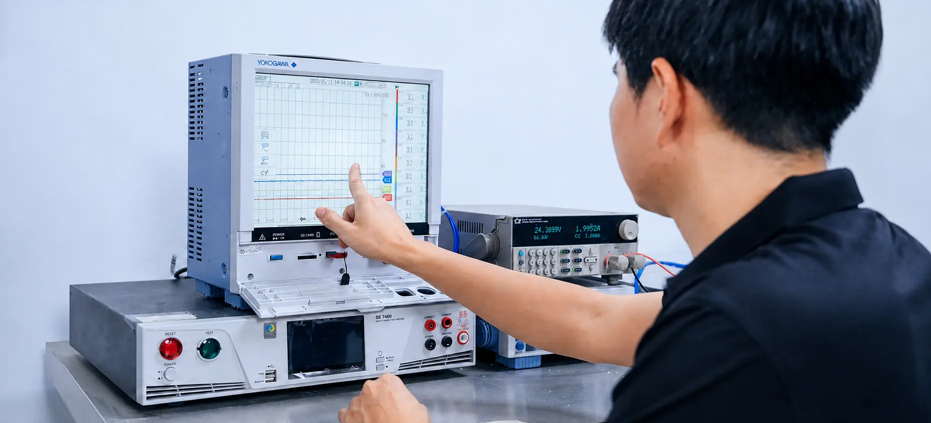 Electrical and functional testing for electronic components