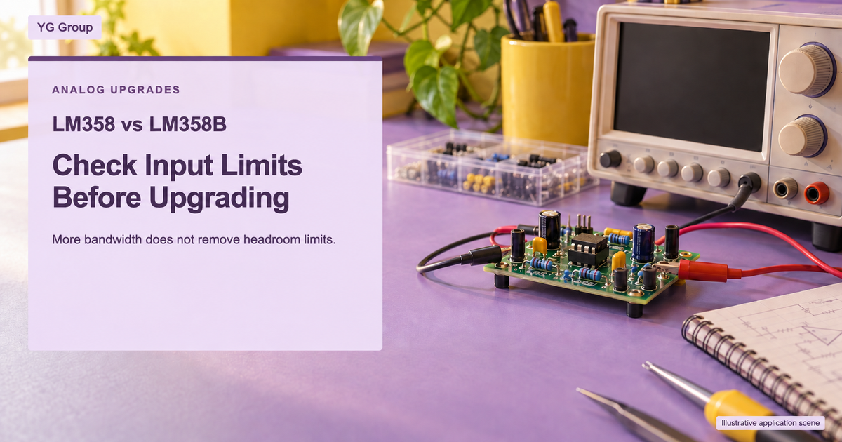 LM358 vs LM358B: Check Input Limits Before Upgrading